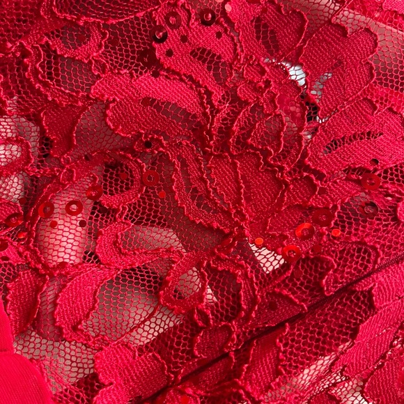 NWT US 16 Addition Elle Evening/Formal Red Dress - Picture 12 of 14